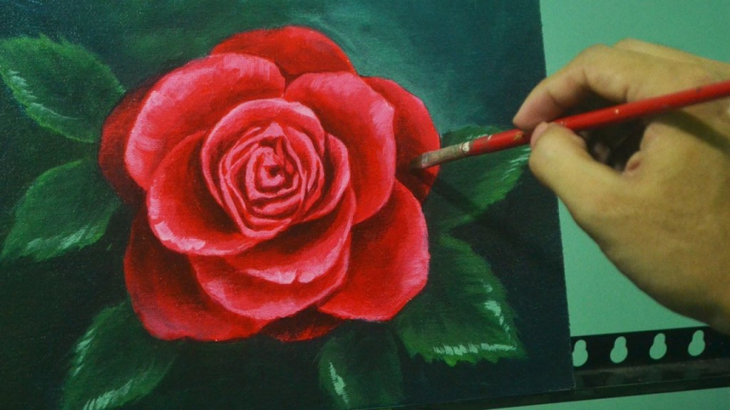Jak jednoduše namalovat růži?