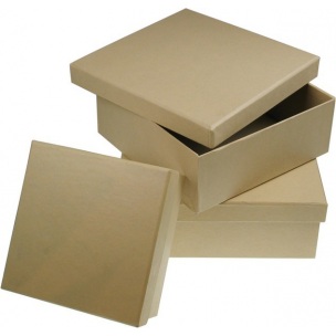 Čtvercový box z kartonu / různé rozměry