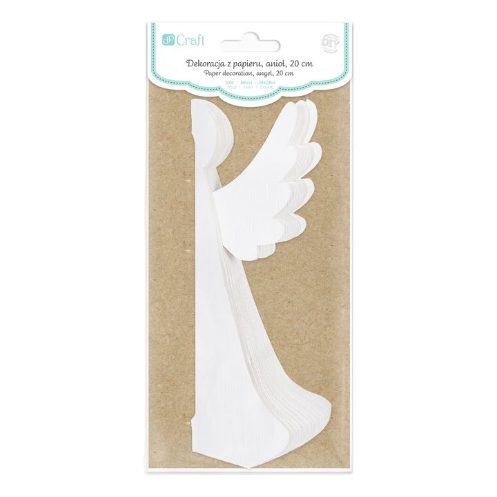 Dekorace z papíru Anděl | 20 cm vánoční papírová dekorace