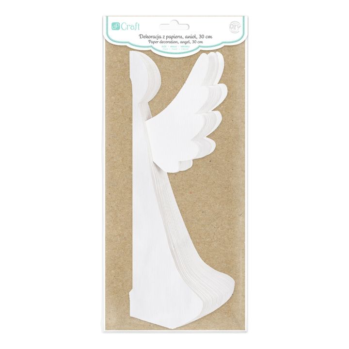 Dekorace z papíru Anděl | 30 cm vánoční papírová dekorace
