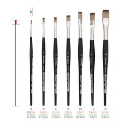 Plochý štětce Synthetics 3374 - da Vinci | č. 2