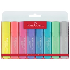 Sada zvýrazňovačů Faber-Castell Pastel 1546 - 8 ks / Pastel + Superfluorescent