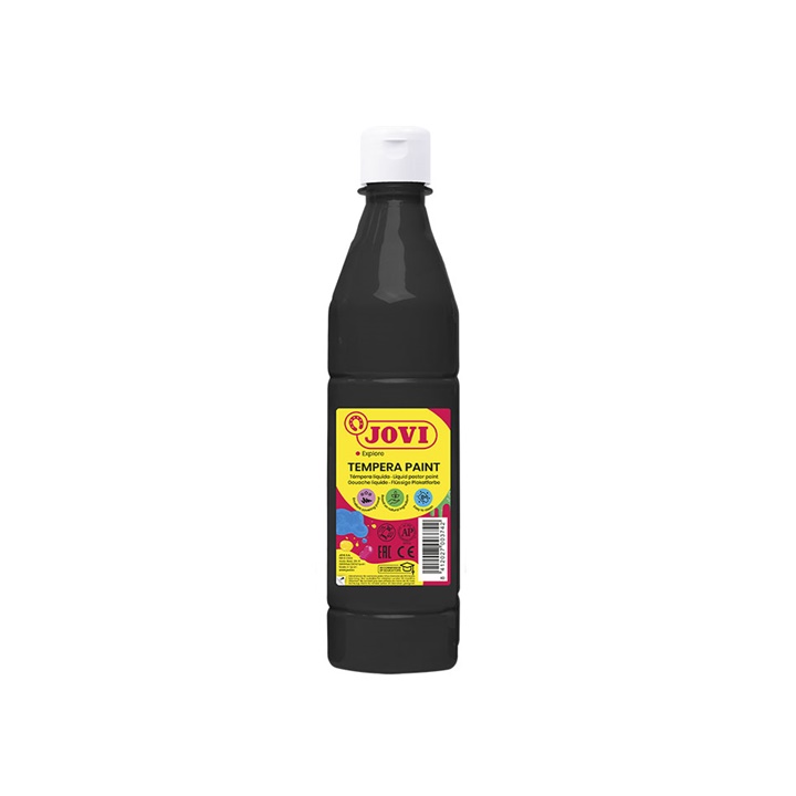 Tekutá temperová barva JOVI 250 ml - černá tekutá temperová barva Jovi