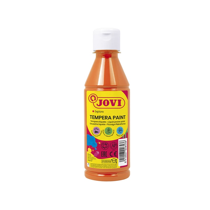 Tekutá temperová barva JOVI 500 ml / Oranžová tekutá temperová barva Jovi