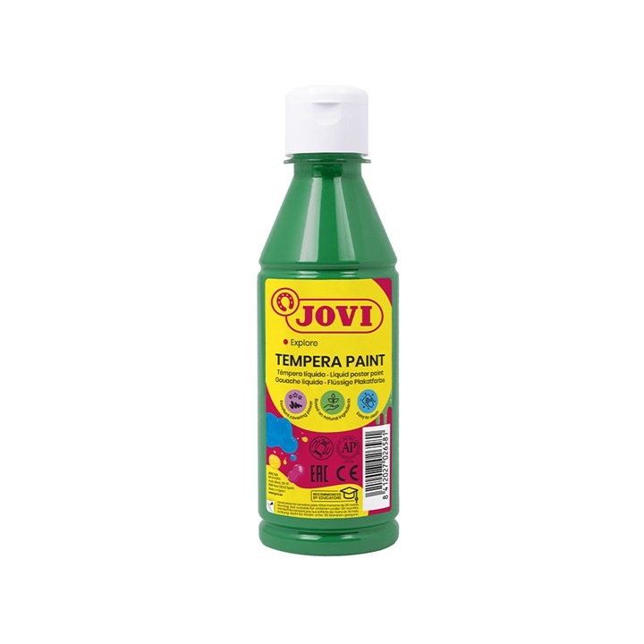 Tekutá temperová barva JOVI 500 ml / Tmavě zelená tekutá temperová barva Jovi