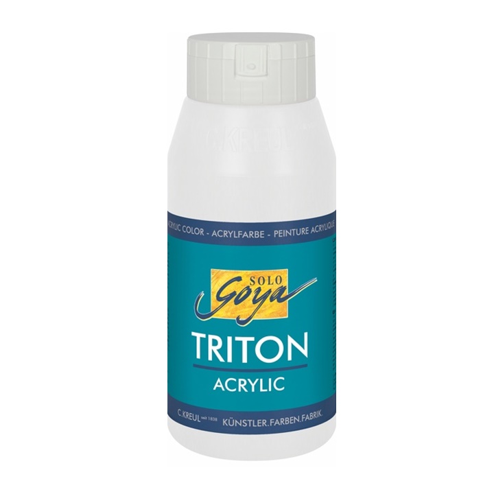 Akrylová barva Solo Goya TRITON 750 ml - White akrylové barvy