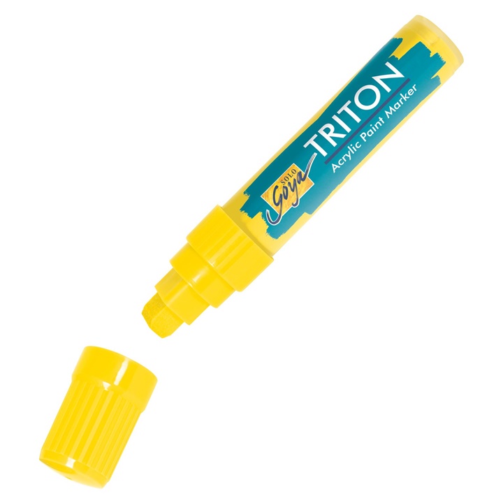 SOLO GOYA TRITON Akrylový fix 15.0 – Genuine žlutá světla umělecké potřeby Marker Made in Germany