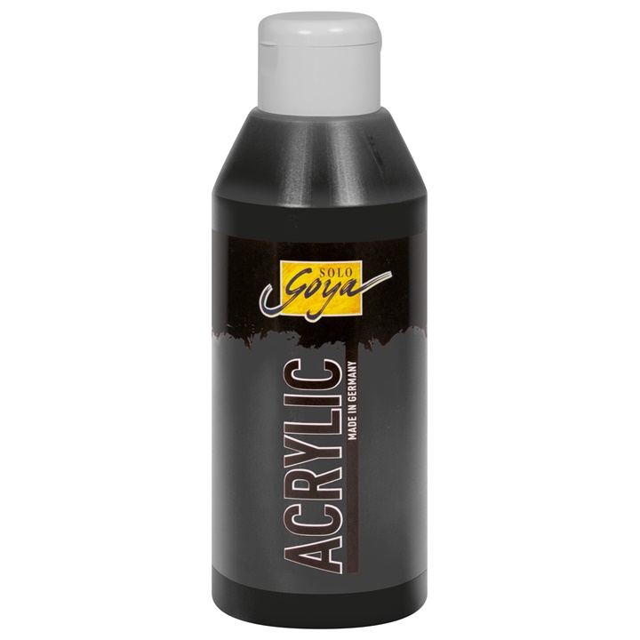 Akrylová barva Solo Goya Acrylic 250 ml - Black akrylové barvy