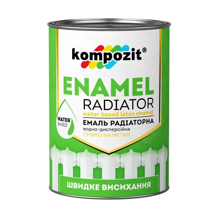 Akrylový smalt KOMPOZIT RADIATOR | 0.3 l smaltovací barva ENAMEL