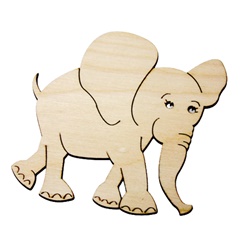 Podložka pod pohár / Zvířecí motiv: slon