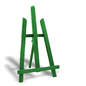 Malířský stojan stolní - 011M Tmavě zelená malířské stojany ARTMIE
