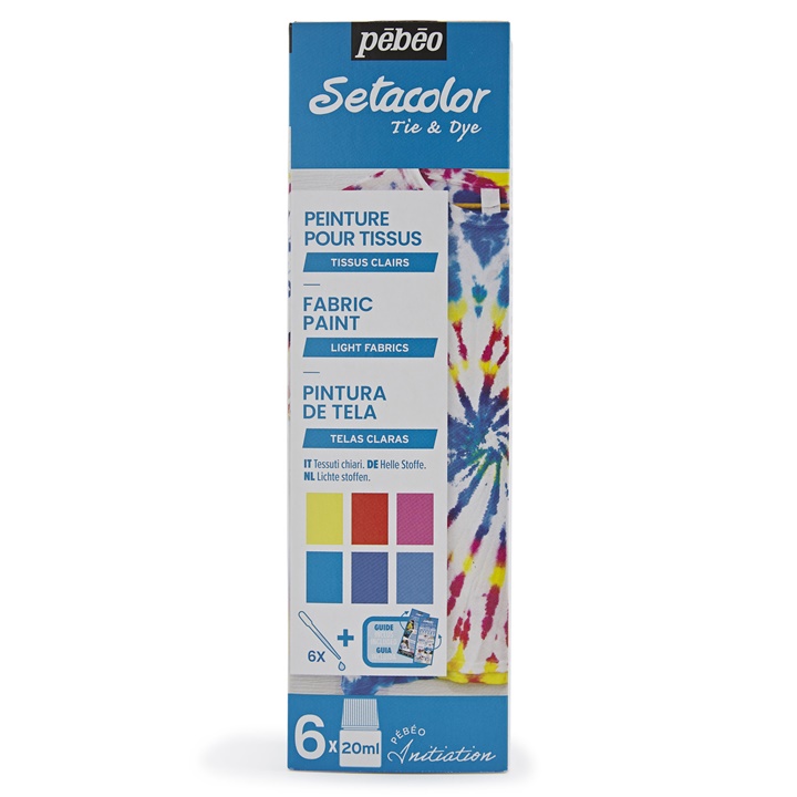 Barvy na světlý textil Pebeo Setacolor 6 x 20 ml hobby barvy