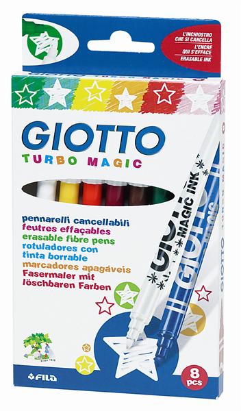 Levně Fixy GIOTTO Turbo Magic / 8 barev