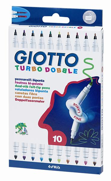 Levně Fixy GIOTTO Turbo Dobble / 10 barev