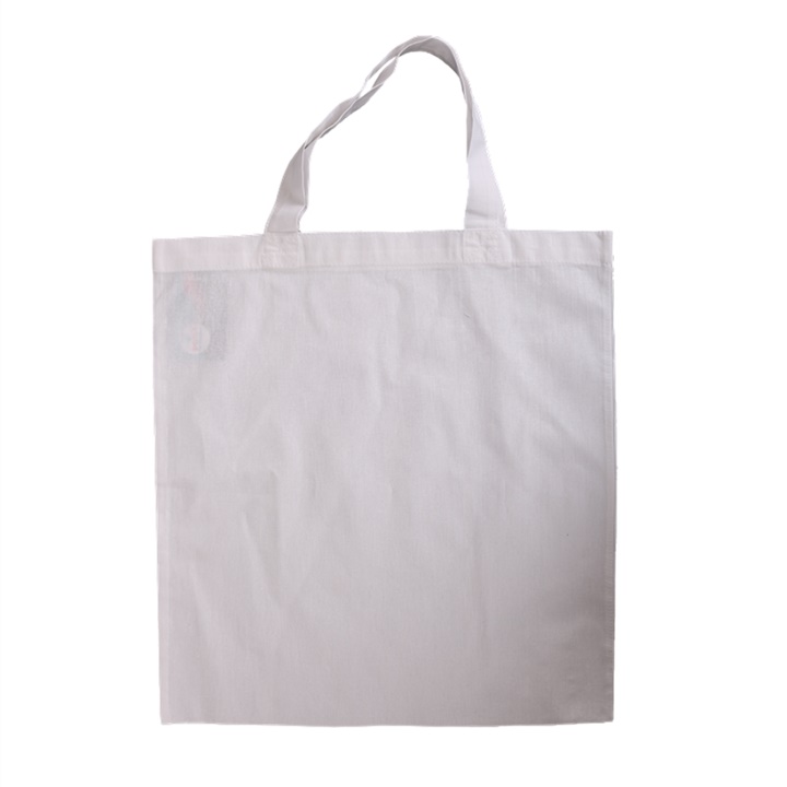 Bavlněná taška s krátkým uchem bílá 38 x 42 cm nákupní taška Pentart
