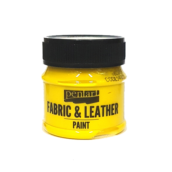 Barva na textil a kůži Pentart 50 ml Yellow Barva na kůži a textil