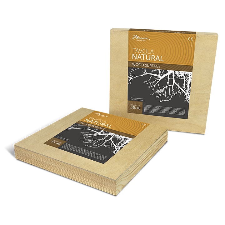 Dřevěná deska na malování Tavola natural 50x50 cm Deska na malování