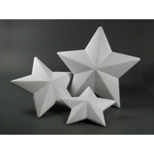 Polystyrenová hvězda / různé velikosti