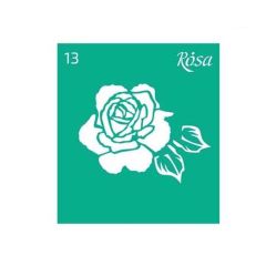 Samolepící šablona Rosa Talent 9 x 10 cm - vzor č. 13