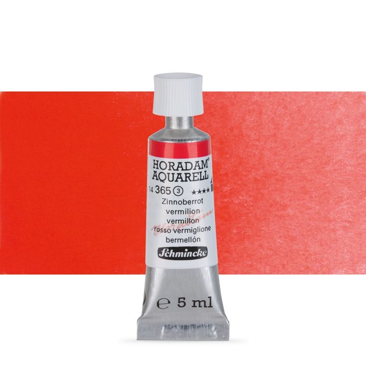 Schmincke Horadam akvarelové barvy v tubě 5 ml | 365 rumělková profesionální akvarelové barvy