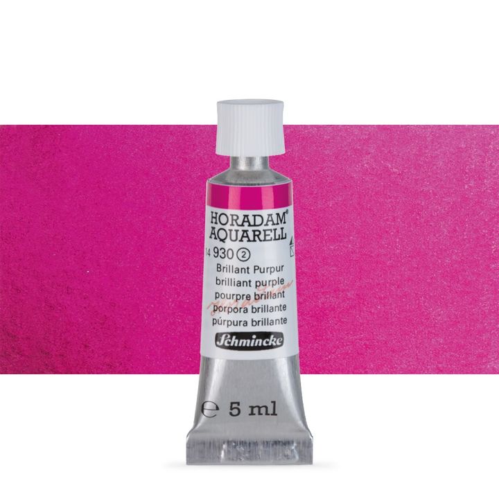 Schmincke Horadam akvarelové barvy v tubě 5 ml | 930 brilliant fialová profesionální akvarelové barvy