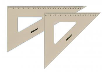 Profesionální trojúhelníkové pravítko LENIAR 45 ° / 21 cm technické kreslení