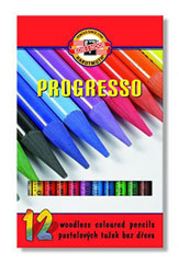 Sada pastelových tužek v laku Progress / 12 dílná