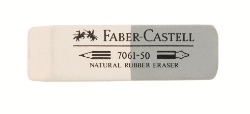 Levně Guma 7061-50 bílo / šedá přírodní (Faber Castel - guma)