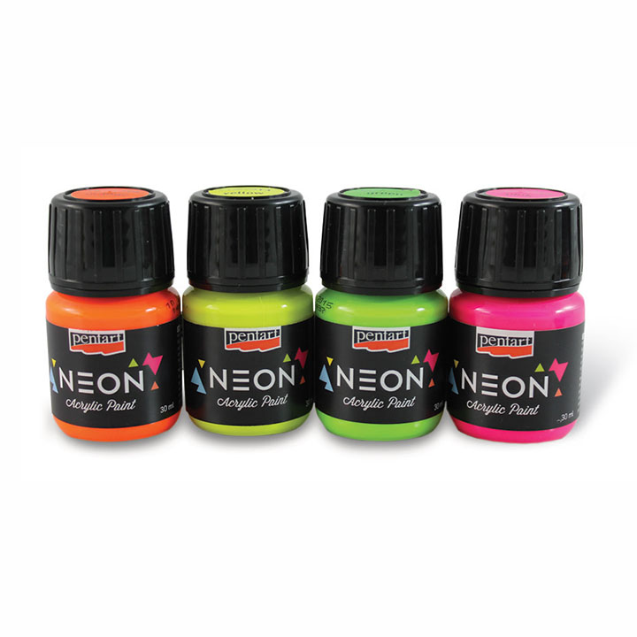 Akrylová barva neonová PENTART 30ml - orange akrylové barvy PENTART