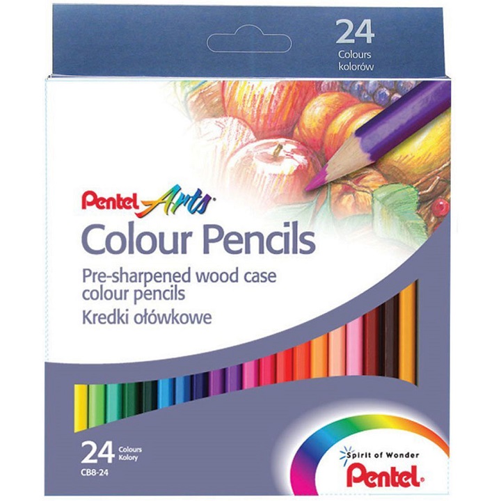 Levně Barevné tužky Pentel / 24 barev