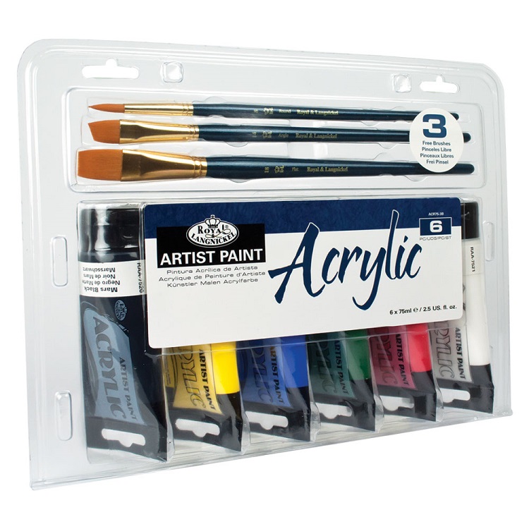 Sada akrylových barev Royal & Langnickel Essentials / 9 dílná
