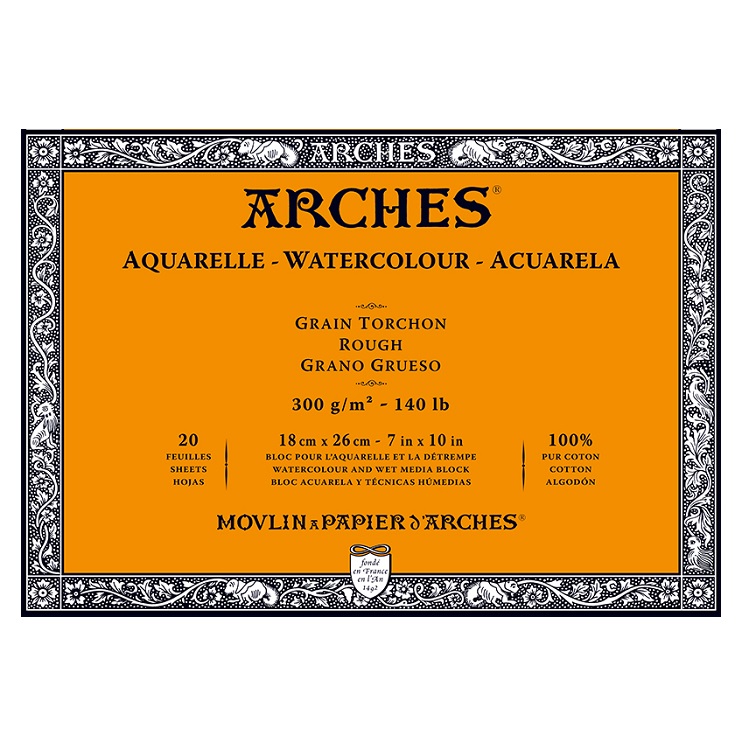 Levně Výtvarný blok ARCHES® Aquarelle Watercolour Rough / různé formáty