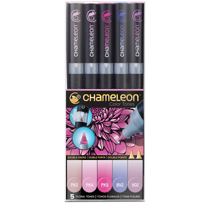 Sada popisovačů Chameleon 5 dílná - Floral Tones popisovač Chameleon