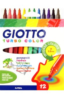 Markery GIOTTO TURBO COLOR / 12 barev