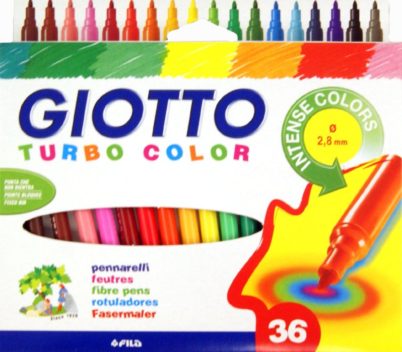 Markery GIOTTO TURBO COLOR / 36 barev