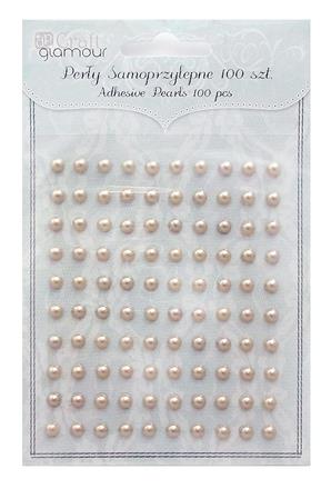 Dekorační perličky 5 mm 100 ks / Beige