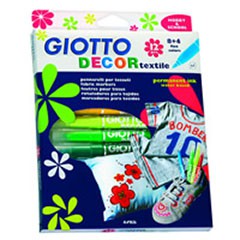 Markery na textil GIOTTO DECOR textile / 12 barev