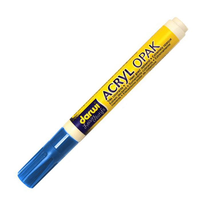 ACRYL akrylová uneverzálna fix hrubá 2mm / 6 ml - světle modrá Akrylová fixa DARWI