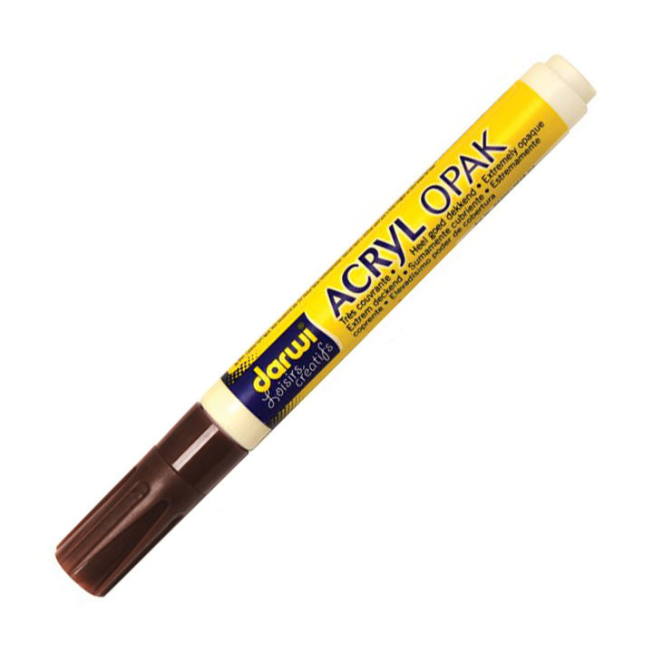 ACRYL akrylová univerzální fix hrubá 6ml - tmavě hnědá Akrylová fix DARWI