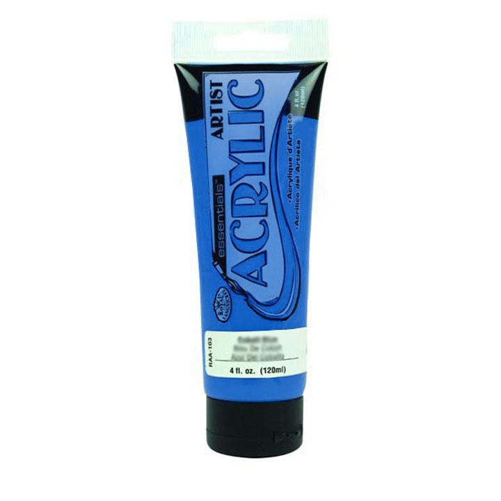 Akrylová barva 120 ml - Primary Cyan - modrá akrylové barvy Royal & Langnickel