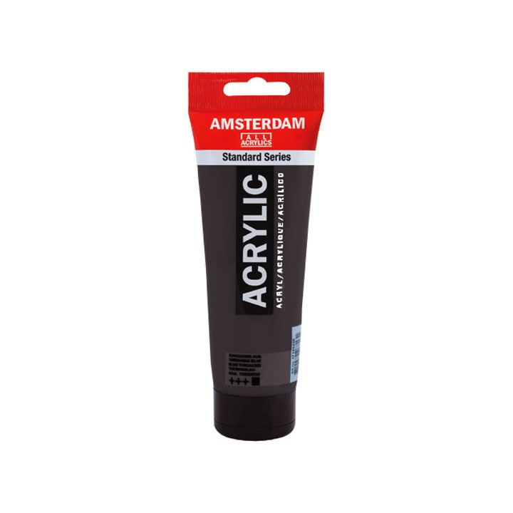 Akrylová barva Amsterdam Standart Series 250 ml / 702 Lamp Black