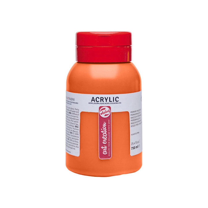 Akrylová barva ArtCreation Essentials 750 ml - azo oranžová - 276 akrylové barvy Royal Talens