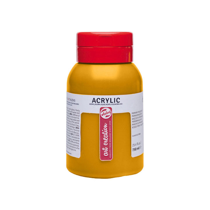 Akrylová barva ArtCreation Essentials 750 ml - azo tmavě žlutá - 270 akrylové barvy Royal Talens