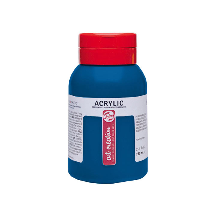 Akrylová barva ArtCreation Essentials 750 ml - základní kyanu - 572 akrylové barvy Royal Talens