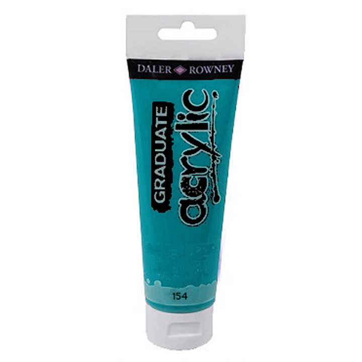 Akrylová barva Daler-Rowney GRADUATE 120 ml / 154 Phthalo turquoise akrylová barva Daler-Rowney Graduate