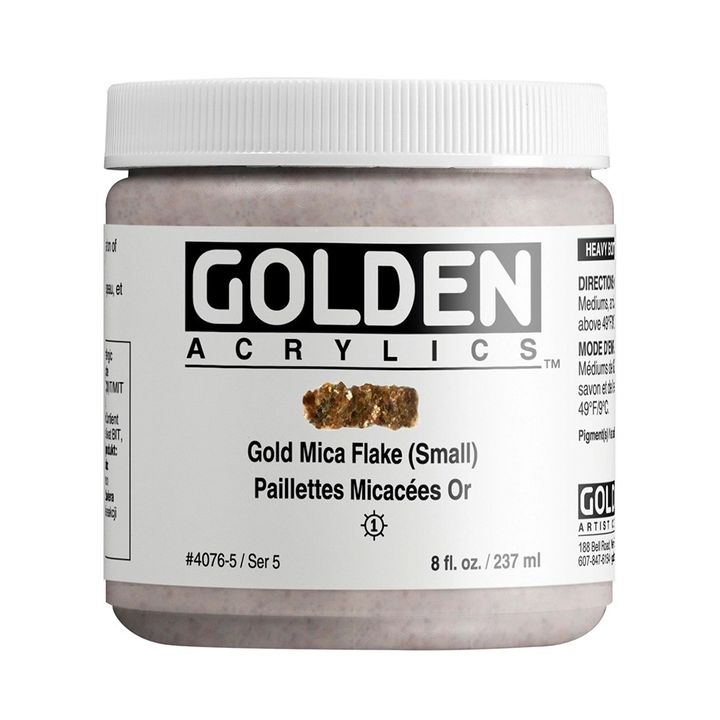 Akrylová barva GOLDEN Heavy Body Mica Flake | Různé barvy