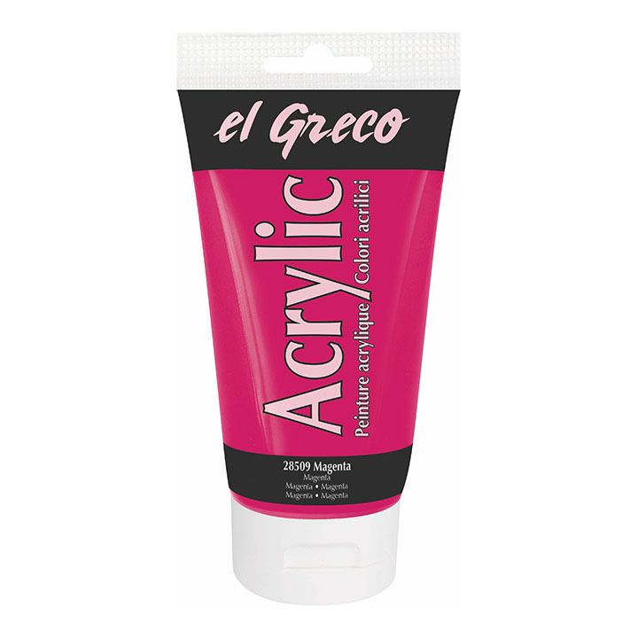 Akrylová barva El Greco 150 ml Magenta Akrylová barva El Greco 150 ml Akrylová barva El Greco 150 ml