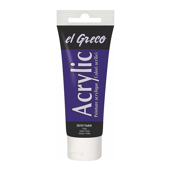 Akrylová barva El Greco 75 ml Violet Akrylová barva El Greco 75 ml Akrylová barva El Greco 75 ml