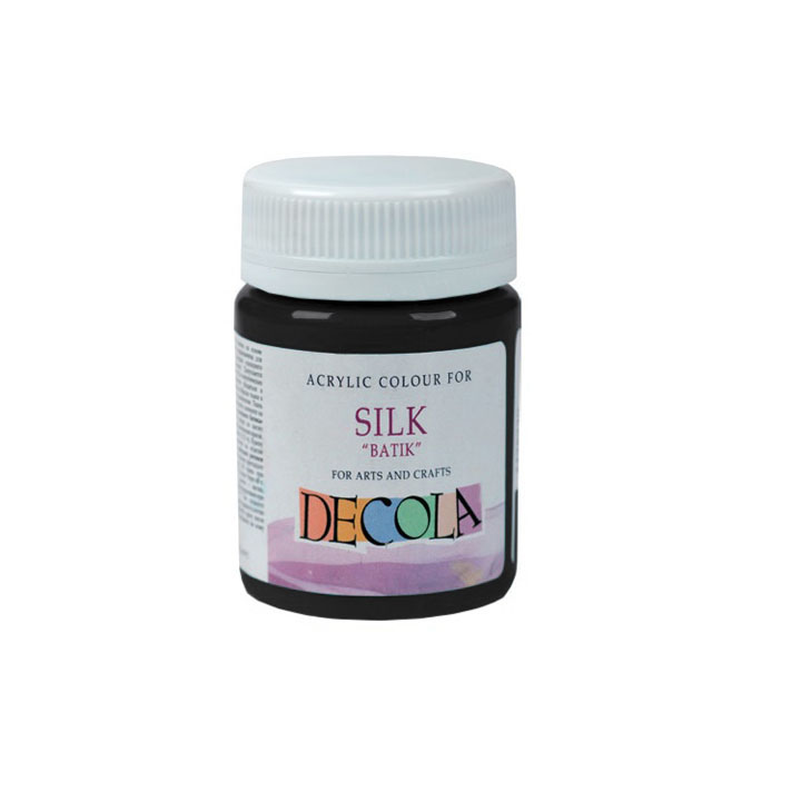 Akrylové barvy na hedvábí Decola Batik 50 ml / 810 Black