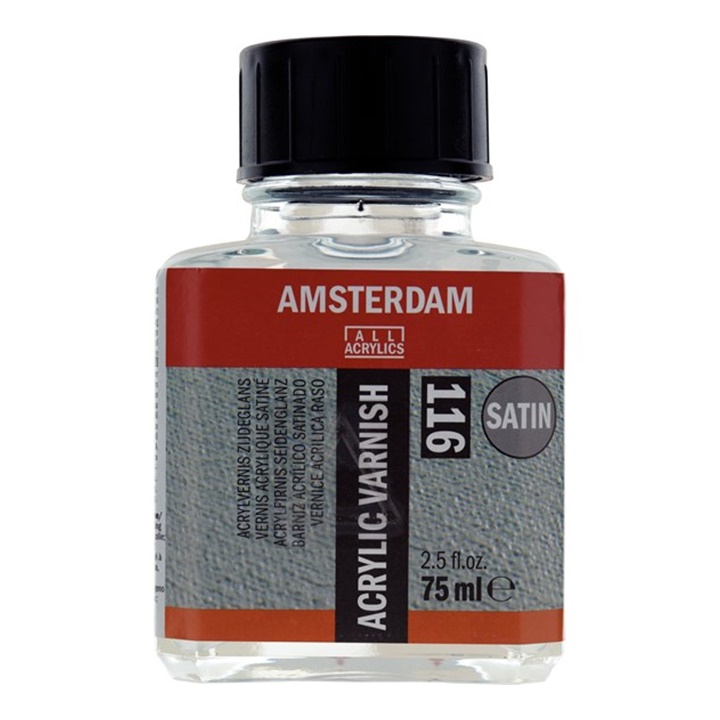 Levně Akrylový lak se saténovým efektem AMSTERDAM 75 ml (umělecké potřeby)